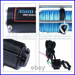 12V Electric Winch 4500LBS ATV UTV Waterproof Recovery with Wireless Remote