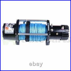 13000LB Electric Winch 12V Synthetic Rope Off-road ATV UTV Truck Towing Trailer