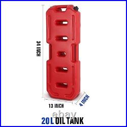 20L Fuel Tank Gas Oil Petrol Storage Can Container + Lock Mounts For ATV UTV RZR