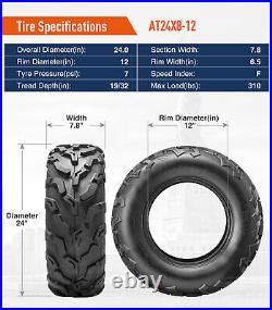 24X8-12 24X10-11 ATV Tires All Terrain UTV Mud 6PR 24X8X12 24X10X11 Replace Tire