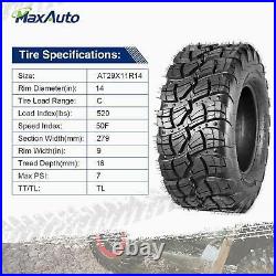 29x11x14 ATV UTV All Terrain Tire 29x11R14 Rear 29x11-14 Mud Sand Trail Tire 6PR
