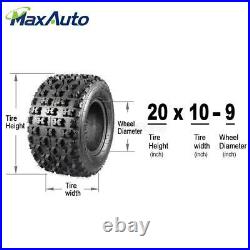 2pcs 20x10-9 ATV Tires 20x10x9 Rear Quad Sport Tires All Terrain UTV Tire