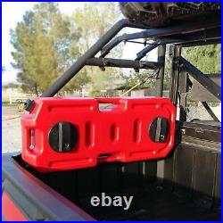 30L Fuel Tank Can Gas Oil Petrol Container Pack withLock Mounts for ATV UTV SUV