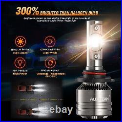 6500K AUXBEAM T1 Series 9005 9006 5202 LED Headlight Fog Light Combo Clear White