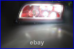 ATV LED Red Headlights Hi/Lo Beam Halo Ring DRL for Polaris Rzr 900 S & 1000 XP