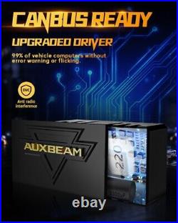 AUXBEAM 120W H1 H7 LED Headlights Kit 25000LM WithDecoders Super Bright Plug&Play