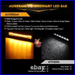 AUXBEAM 22 LED Light Bar Flash Strobe Spot Driving OffRoad For Polaris ATV UTV