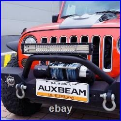 AUXBEAM 22 LED Light Bar Flash Strobe Spot Driving OffRoad For Polaris ATV UTV