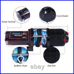 Electric Winch Kit For ATV UTV Waterproof Recovery with Wireless Remote 4500lb 12V