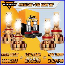 For Honda Accord 2008-2015 Civic 2014-2020 Car Truck LED Headlight+Fog Light Kit