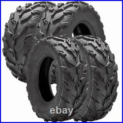 Full Set 4 25x8-12 25x10-12 ATV Tires 6Ply Mud UTV Eco-Friendly Replacement Tyre