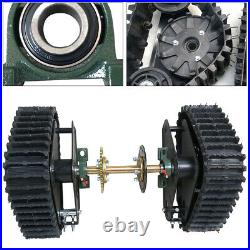 Gasoline Motor Rear Axle Track+Wheels+Sprocket+Brake Disc+ Bearing Housing