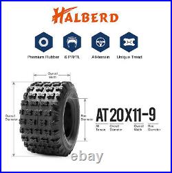 Heavy Duty 6Ply 20x11-9 20x11x9 Sport ATV UTV All Terrain Replacement Tire Set 2