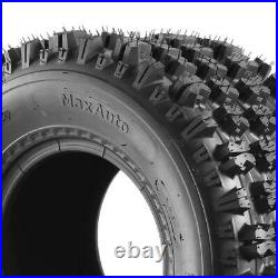 MaxAuto (2)Front 22x7-10 & (2)Rear 20X10-9 Sport ATV UTV Wheel Tires 4 Ply