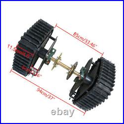Metal Rear Axle Track Kit Go Kart Buggy Quad Rear Wheel 600mm for ATV Snowmobile