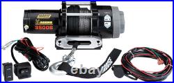 Moose Utility Aggro 3500 LB Universal ATV UTV Side by Side Synthetic Rope Winch