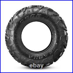 OBOR Set 2 25x8-12 ATV Tires Radial 6Ply Heavy Duty 25x8x12 UTV Rear Replacement