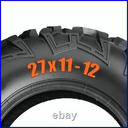 Premium Set 2 27X11-12 ATV Tires UTV SXS Heavy Duty 6Ply 27X11X12 Replacement