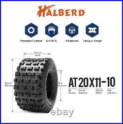 Premium Set 4 21X7-10 20x11-10 ATV Tires Heavy Duty Tubeless Replacement Tyres