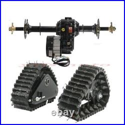 Rear Wheel Track Snow Sand Snowmobil ATV UTV Buggy Go Kart + 30'' Axle Kit+Motor