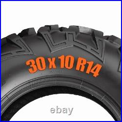 Set 2 10Ply 30X10.00R14 ATV Tires 30x10x14 All Terrain UTV SXS Tubeless Replace
