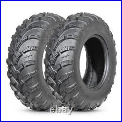 Set 2 25X8-12 25X8X12 ATV Tires 6Ply UTV All Terrain Replacement Tyre Heavy Duty