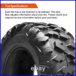 Set 2 25x11-12 ATV Tires UTV 6PR 25x11x12 All Terrain Tubeless Tyre Replacement