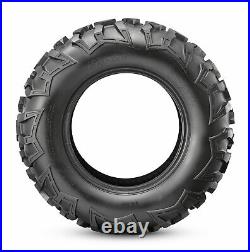 Set 2 27x9-12 ATV Tires Heavy Duty 27x9x12 UTV Tires 6Ply Tubeless Replacement