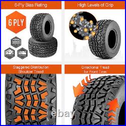 Set 2 6Ply 23x11-10 UTV ATV Tires 23x11x10 Heavy Duty Replacement Tyre Tubeless