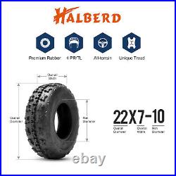Set 4 22X7-10 22X10-10 4PR ATV Tires 22X7 10 22X10 10 Replacement All Terrain