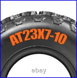 Set 4 23x7-10 22x10-10 6PR ATV Tires 23x7 10 22x10 10 Replacement All Terrain