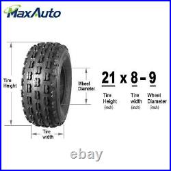 Set of 2 ATV Tires 21X8-9 21x8x9 GNCC 21X8.00-9 Front ATV UTV Race Desert Tires