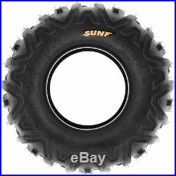 Set of 4, 145/70-6 & 19x7-8 Replacement ATV UTV 6 Ply Tires A051 by SunF