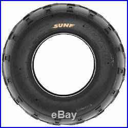 Set of 4, 16x6-8 & 16x8-7 Replacement ATV UTV 6 Ply Tires A004 by SunF
