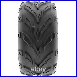 Set of 4, 16x6-8 & 16x8-7 Replacement ATV UTV 6 Ply Tires A004 by SunF