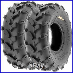 Set of 4, 18x7-8 & 18x9.5-8 Replacement ATV UTV 6 Ply Tires A003 by SunF