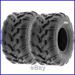Set of 4, 18x7-8 & 18x9.5-8 Replacement ATV UTV 6 Ply Tires A003 by SunF