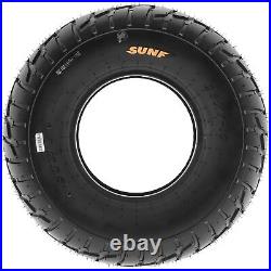 Set of 4, 19x6-10 & 22x10-8 Replacement ATV UTV Tires 6 Ply A021 by SunF