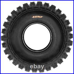 Set of 4, 19x7-8 & 18x10.5-8 Replacement ATV UTV 6 Ply Tires A027 by SunF