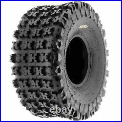 Set of 4, 19x7-8 & 18x10.5-8 Replacement ATV UTV 6 Ply Tires A027 by SunF