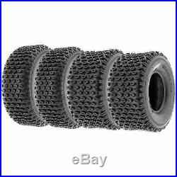 Set of 4, 19x7-8 & 18x9.5-8 Replacement ATV UTV 2 Ply Tires A012 by SunF