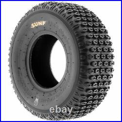 Set of 4, 19x7-8 & 18x9.5-8 Replacement ATV UTV 2 Ply Tires A012 by SunF