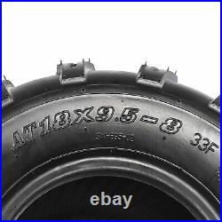 Set of 4, 19x7-8 & 18x9.5-8 Replacement ATV UTV 4 Ply Tires 8 Tire