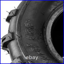 Set of 4, 19x7-8 & 18x9.5-8 Replacement ATV UTV 4 Ply Tires Z-124
