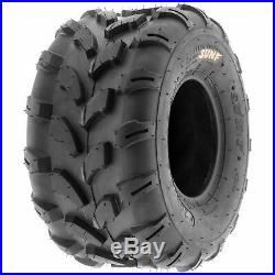 Set of 4, 19x7-8 & 18x9.5-8 Replacement ATV UTV 6 Ply Tires A003 by SunF