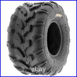 Set of 4, 19x7-8 & 18x9.5-8 Replacement ATV UTV 6 Ply Tires A003 by SunF