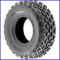 Set of 4, 19x7-8 & 18x9.5-8 Replacement ATV UTV 6 Ply Tires A015 by SunF