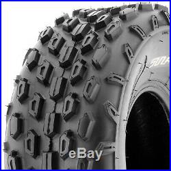 Set of 4, 19x7-8 & 18x9.5-8 Replacement ATV UTV 6 Ply Tires A015 by SunF