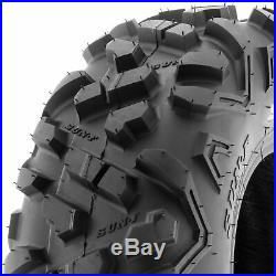 Set of 4, 19x7-8 & 18x9.5-8 Replacement ATV UTV 6 Ply Tires A051 by SunF