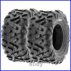 Set of 4, 19x7-8 & 18x9.5-8 Replacement ATV UTV Tires 6 Ply A051 by SunF